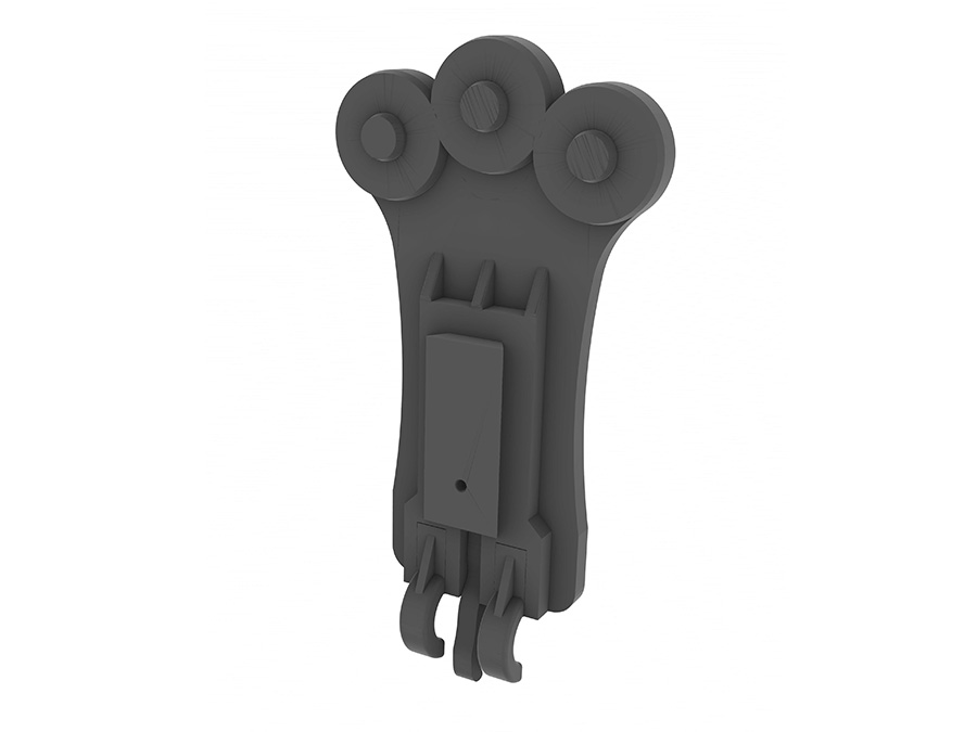 Close up of Triple Head Magnetic Base with center Release Lever