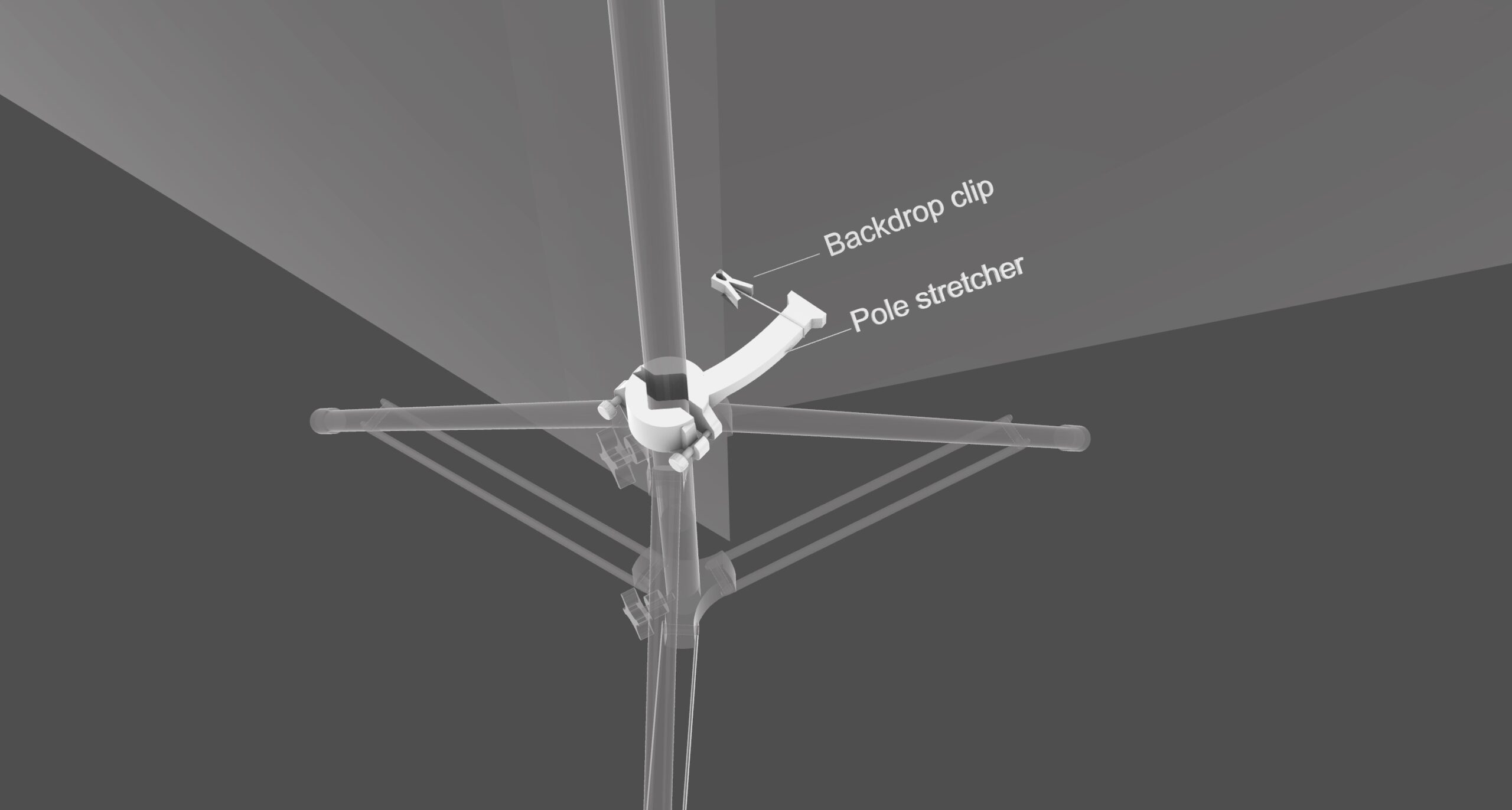 Light Stand Corner Backdrop System - Image 4