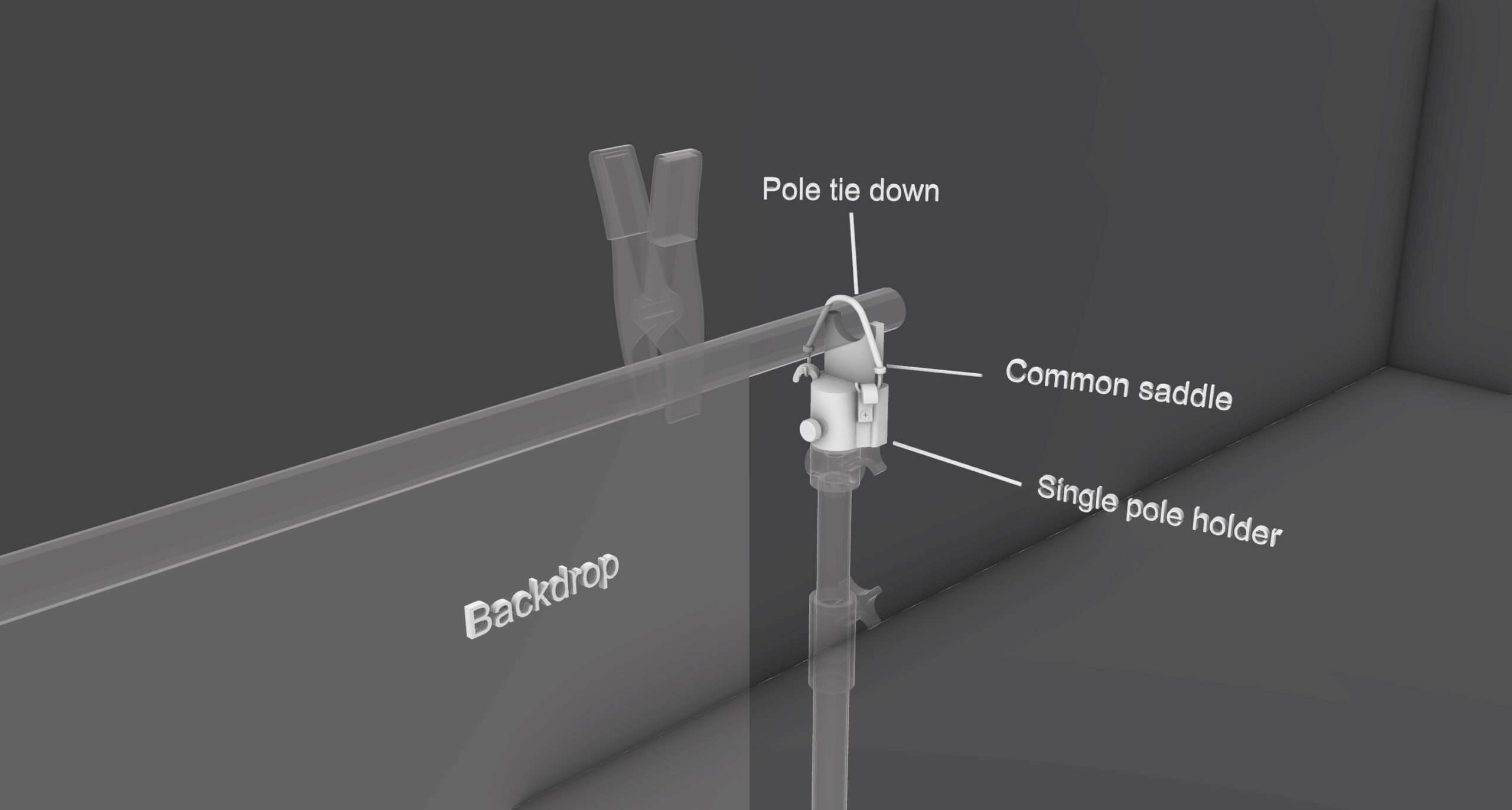 Light Stand Corner Backdrop System - Image 5