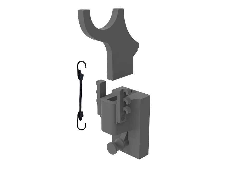 TogDrop® Wall Saddle Holder shown on white background