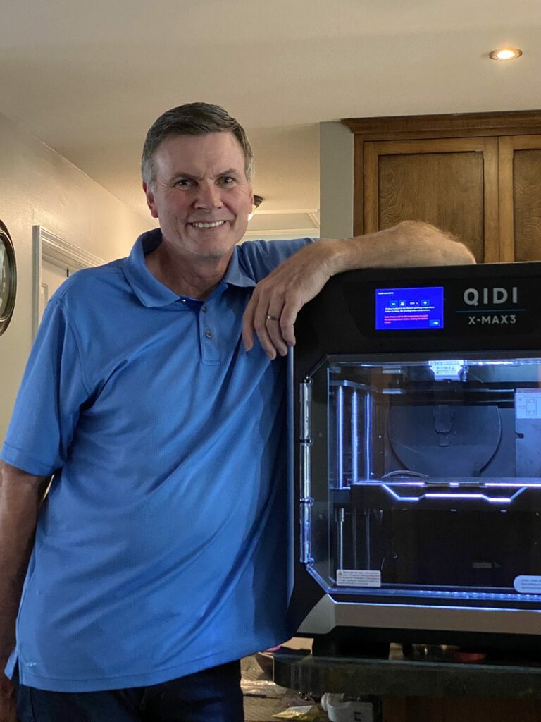 Gary Jones and his 3D Printer