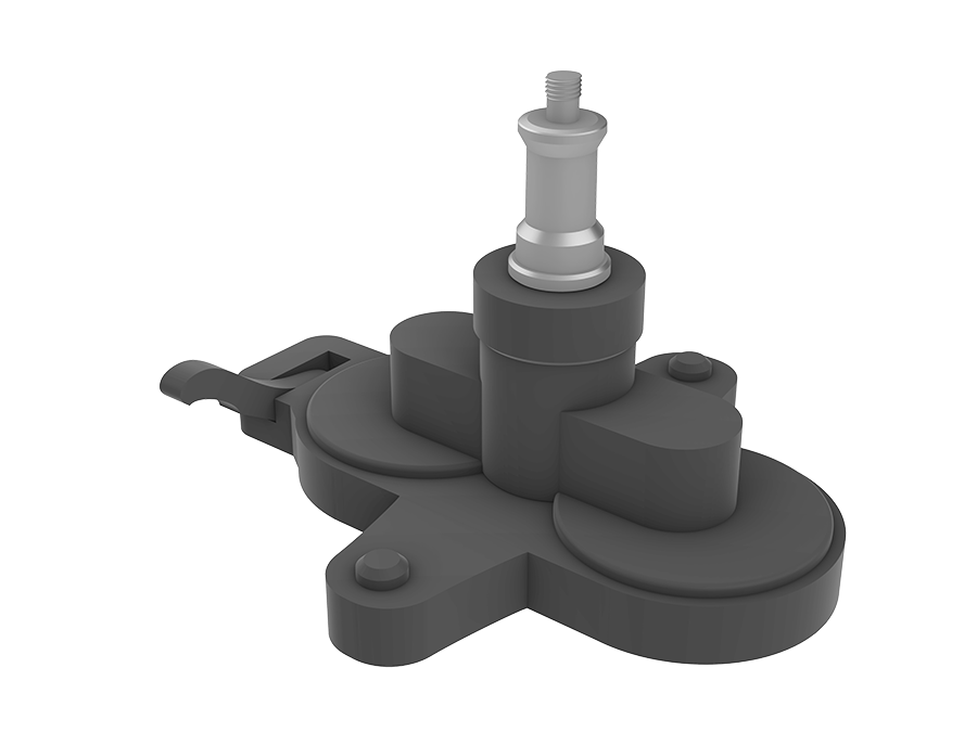 Close up of Ceiling Magnetic Base showing Release Lever