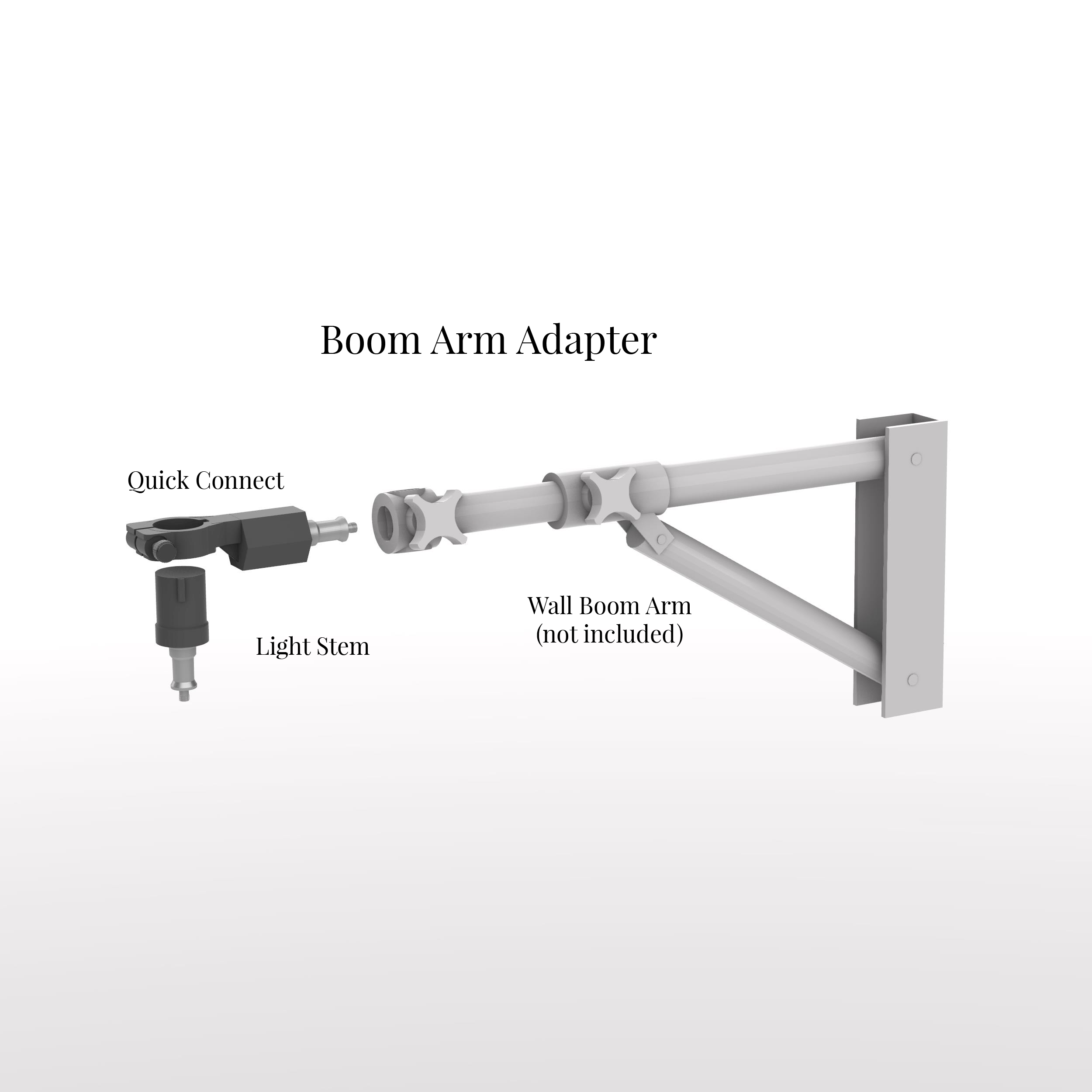 TogDrop® Boom Arm Quick-Connect Adapter on white background