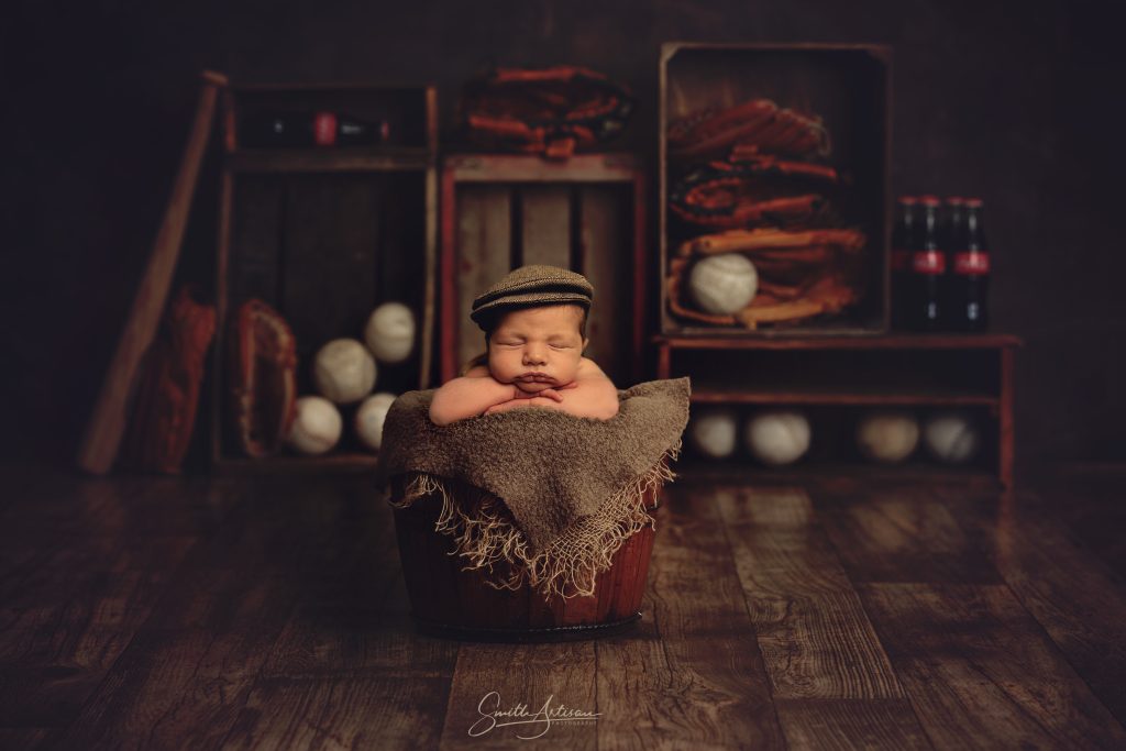Baby in a Newsboy's cap