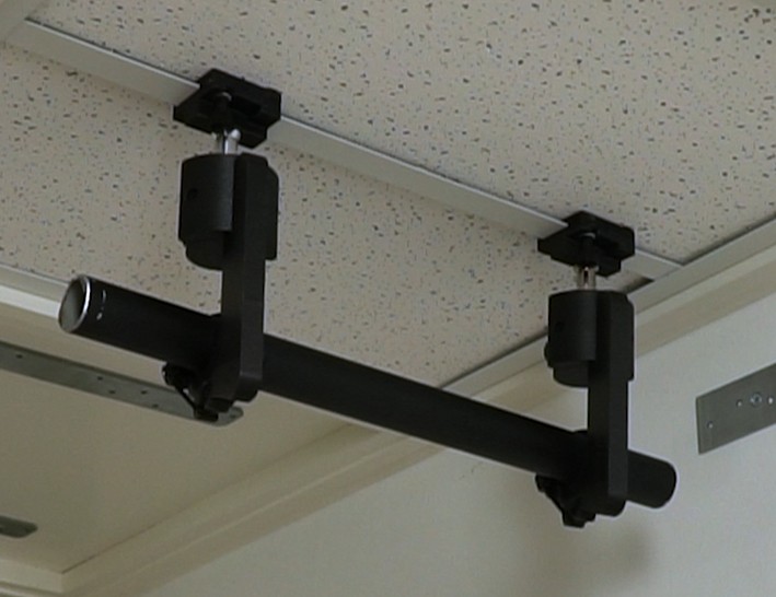 Drop ceiling single drop system with fixed mounts and J-hooks