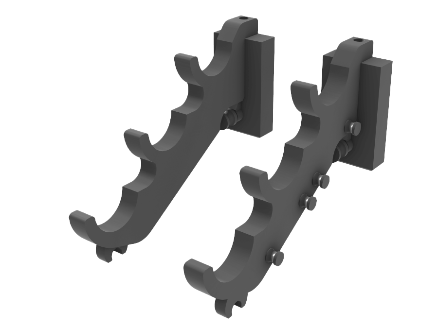 Close up of Triple Backdrop Holder