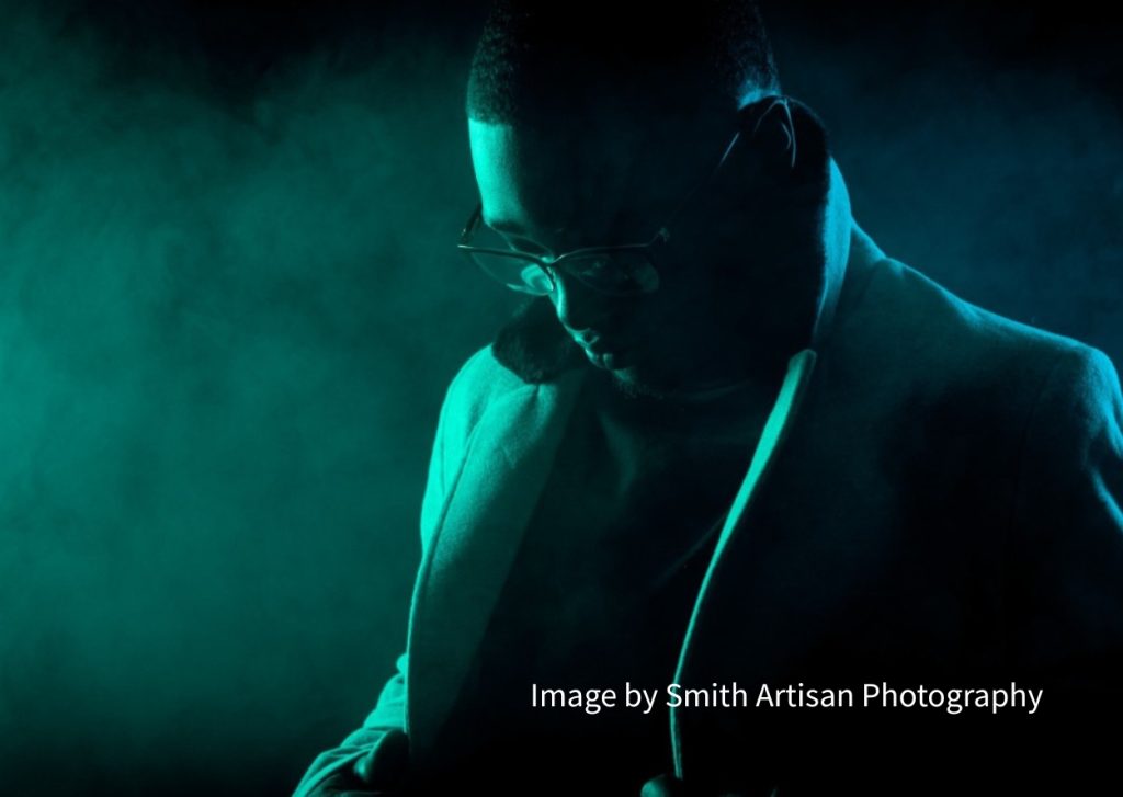 Imaging using a gel light in studio set up