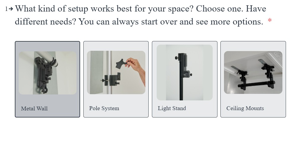 Four Options to choose from on TogDrop Systems