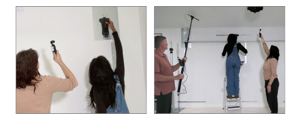 making videos in a photography studio