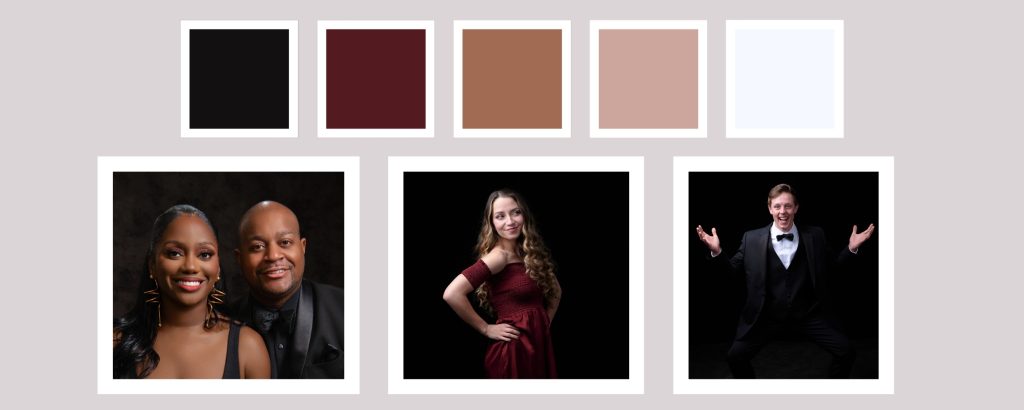Photography color palette showing consistent tones used to strengthen visual brand identity
