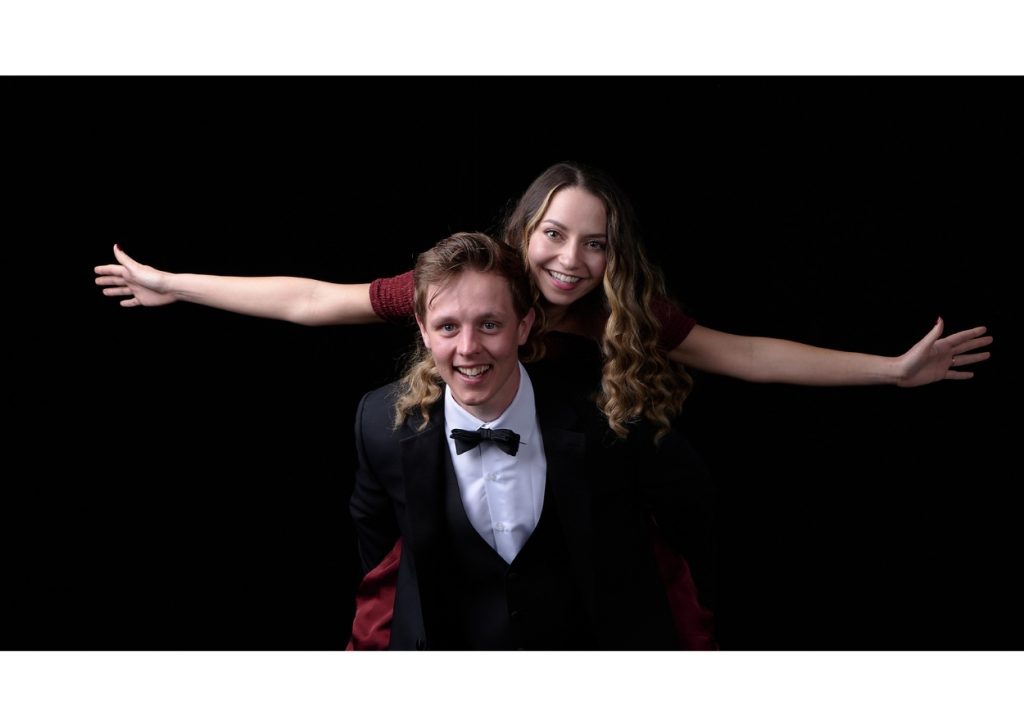 Playful couples photography session showing connection and movement