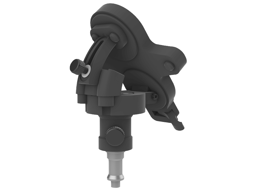 Adjustable swivel ceiling magnetic base designed for slanted ceiling mounting