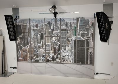 clean organized photography studio ready for client session using modular studio system