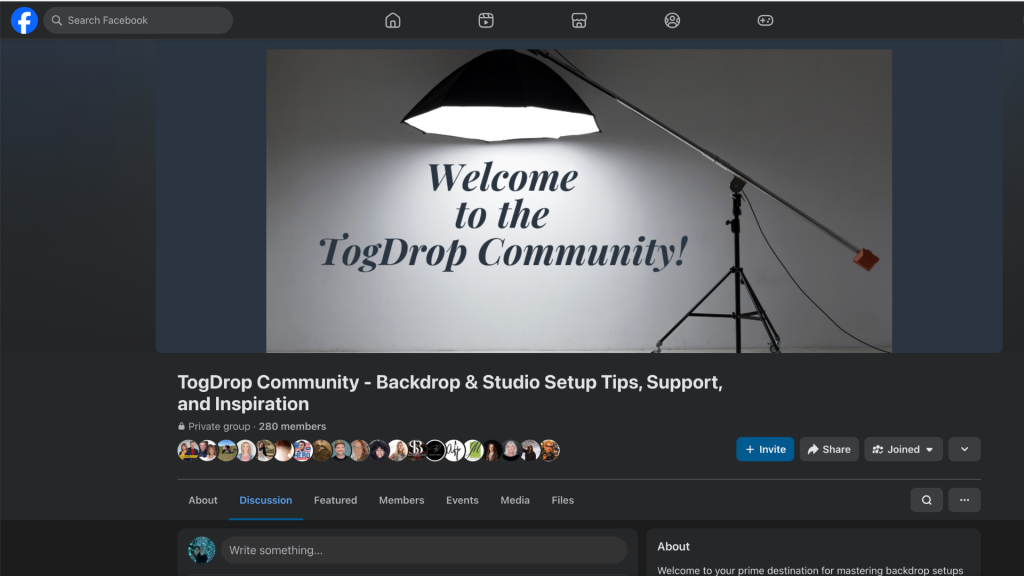 photographers connecting in togdrop community group